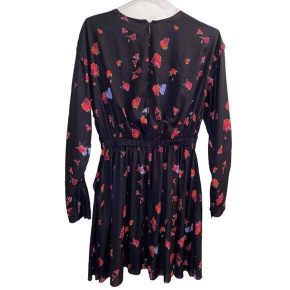 Jason Wu Floral Blouson Dress 100% Silk Sz 10 - Picture 9 of 10